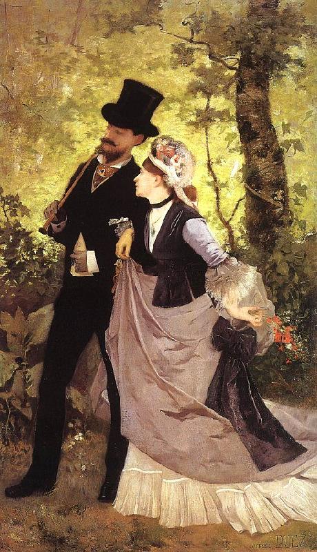 Ernest Duez Honeymoon oil painting image